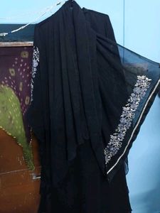 Embroidered Abaya nida fabric