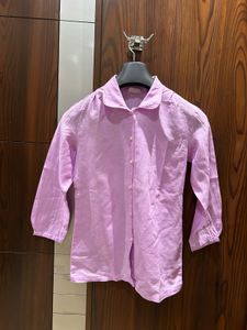 Lilac Dream Linen Button-Down Shirt