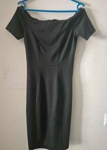 Black Off Shoulder  Formal Dress