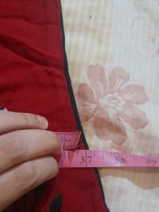 MORPANKH Black And Red Kurti, Size-S