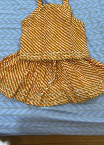 Cute Ethnic Skirt Top Set