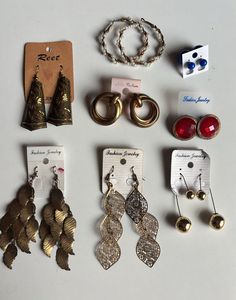 Set Of 8 Earrings & Studs