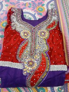 Elegant Embroidered Indian Suit 🥰