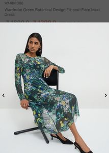 Floral Midi netty Dress Fixed Price