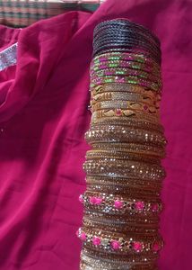 Hyderabadi Pack Of 7 Sets Bangles Set