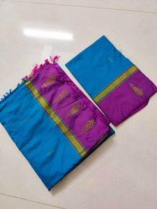 Blue Silk Saree