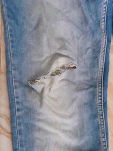 denim jeans dammaged