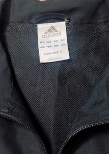 ADIDAS 3stripes mock collar track  jacket