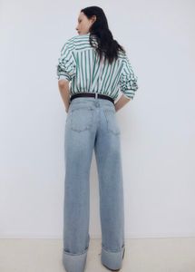 straight turn up jeans