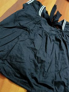 Vero Moda Women Black Off Shoulder Style Back Top