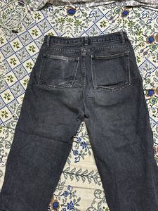 Urbanic Charcoal Grey Wide Leg Jeans