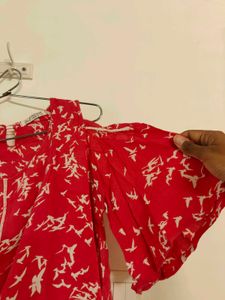 Pretty Pink Cold Shoulders Top