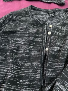 Forever 21 Black Sparkle Top