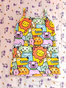 Cartoon Animal Print Baby Girl Dress