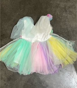 Rainbow Tulle Party Dress