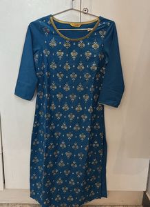 Blue Printed Kurta