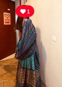 Elegant Blue &amp; Teal Lehenga Choli