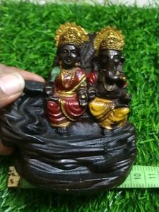 lakshmi vinayagar Idol with Backflow Fountain for Home Decor / Office Table etc