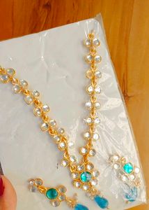 Brand New Artificial Stone Studded Jewellery Set.