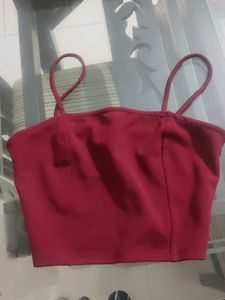 Red Crop Top