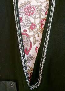 Black Jeans with fringed hem