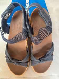 Skechers Blue Wedge Sandals