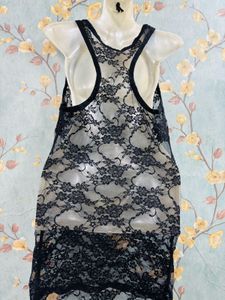 Floral Mesh Dress