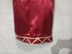 Marron Satin Salwar Suit
