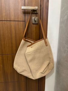 Super Cool Jute Kinda Hobo Tote Bag