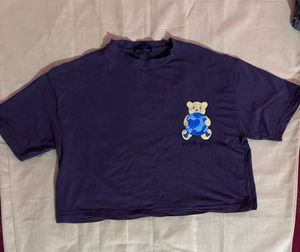 Cute Bear Graphic Tee Size S