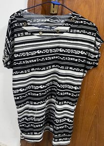 Black And White Strips Top