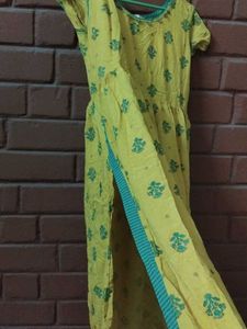 Bohemian Yellow Printed Dress
