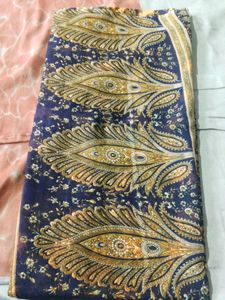 New Dark Blue Beautiful Saare For Women
