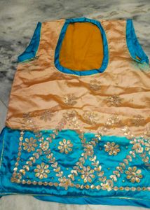 Gotta Patti Work Rajputi Dress