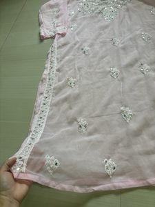 Chikankari Pink Kurti