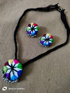 Handmade Embroidered Jewelry Set