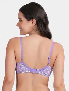 Susi Purple Daisy Print Bra