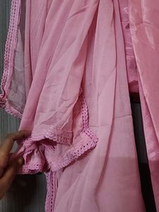 Baby Pink Kurti Suit Set