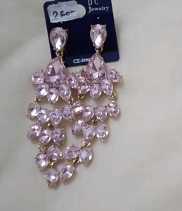 DC Jewelry Pink Dangle Earrings