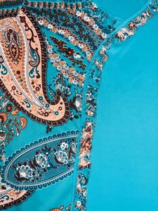 Teal Paisley Maxi Dress