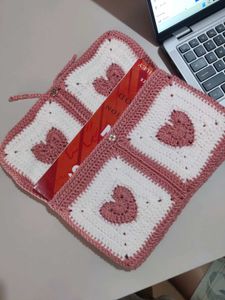 Crochet Heart Ipad &amp; Book Cover