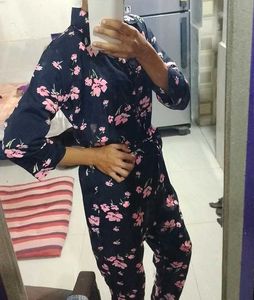 Trendy Floral BlackJumpsuit