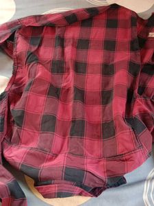 Red &amp; Black Plaid Shirt