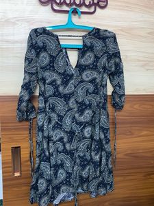 Paisley Print Mini Dress