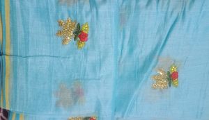 Embroidery Work Saree