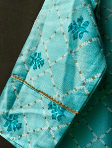 Aqua Floral Print Kurti