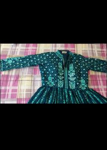 Blue Georgette Gharara Set