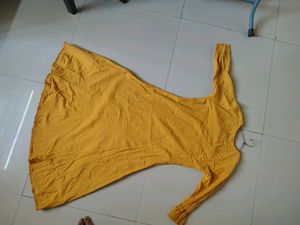 Mustard Anarkali Kurta