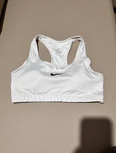 Nike White Sports Bra