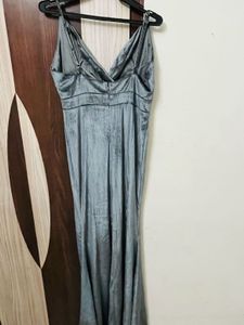 Elegant Grey Maxi Dress
